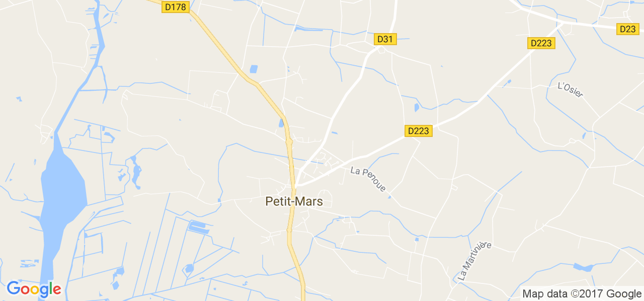 map de la ville de Petit-Mars