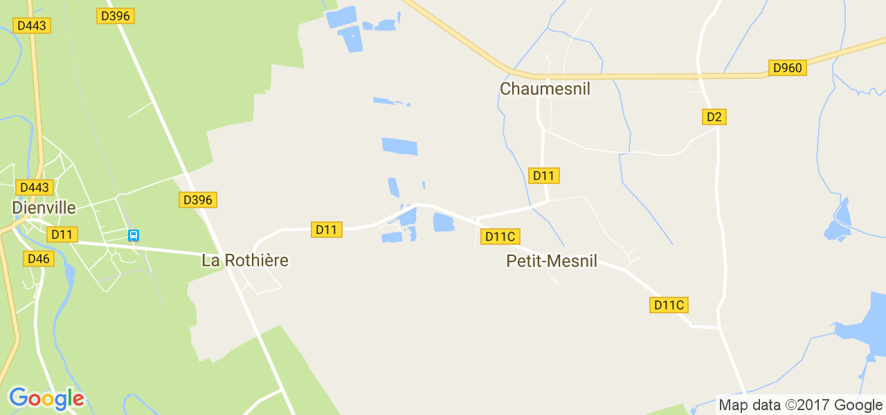 map de la ville de Petit-Mesnil