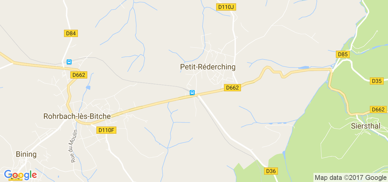 map de la ville de Petit-Réderching