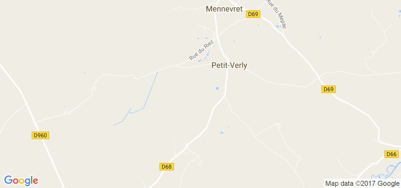 map de la ville de Petit-Verly