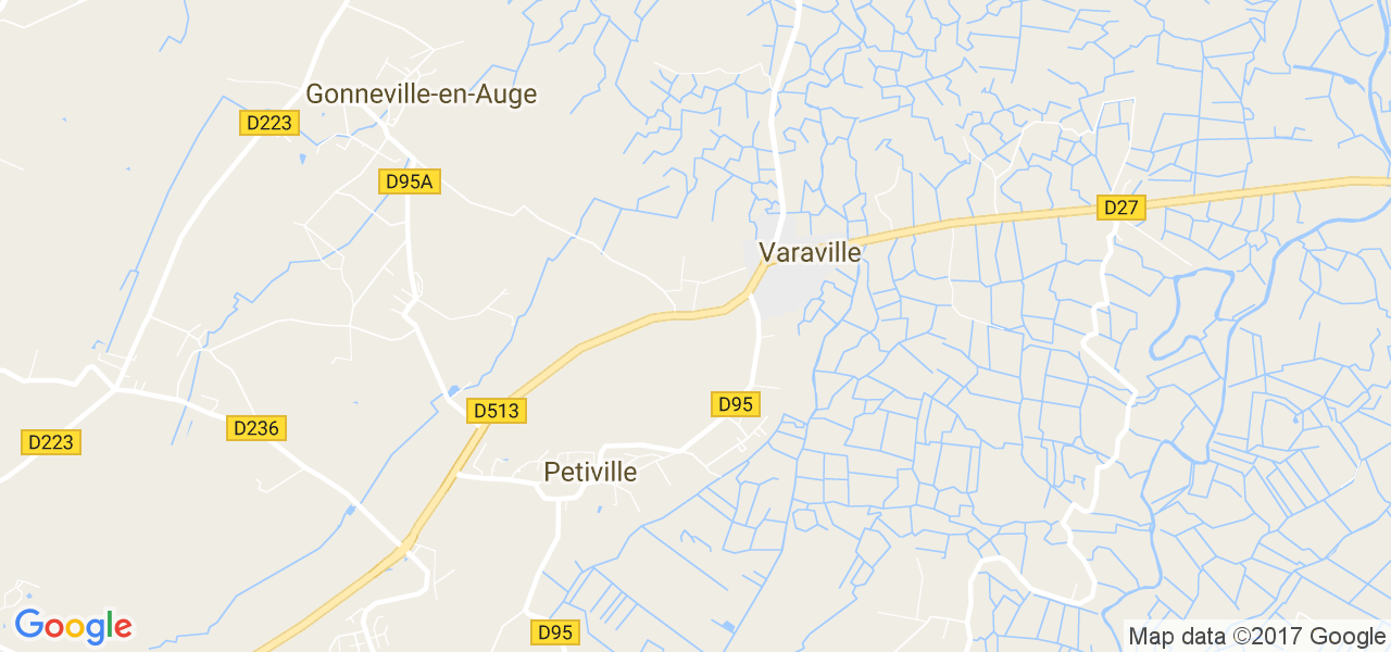 map de la ville de Petiville