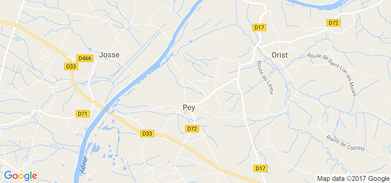 map de la ville de Pey