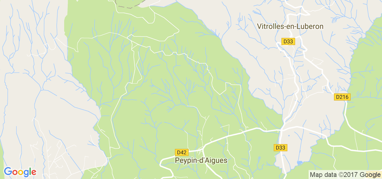 map de la ville de Peypin-d'Aigues