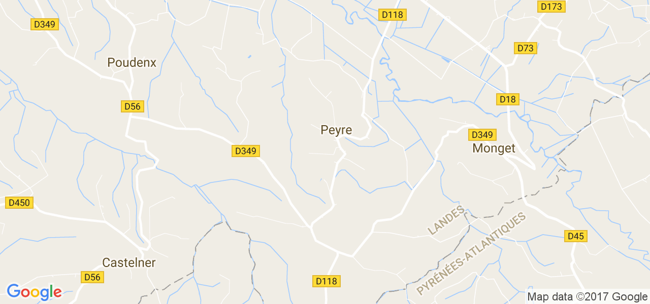 map de la ville de Peyre