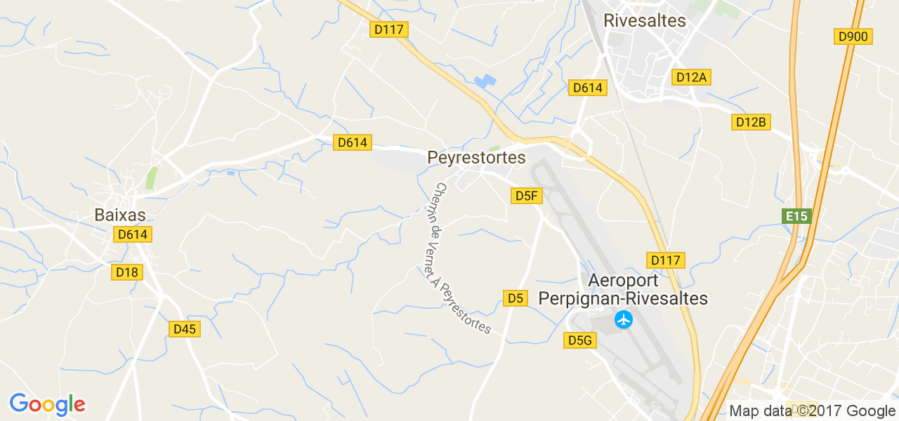 map de la ville de Peyrestortes