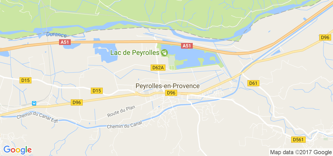 map de la ville de Peyrolles-en-Provence