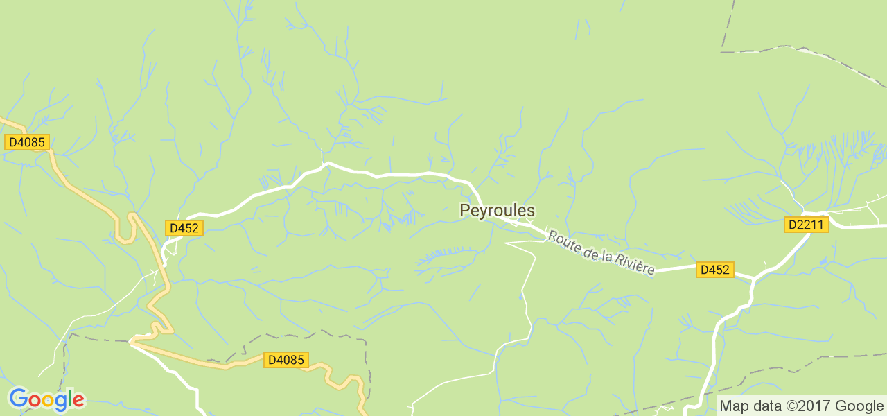 map de la ville de Peyroules