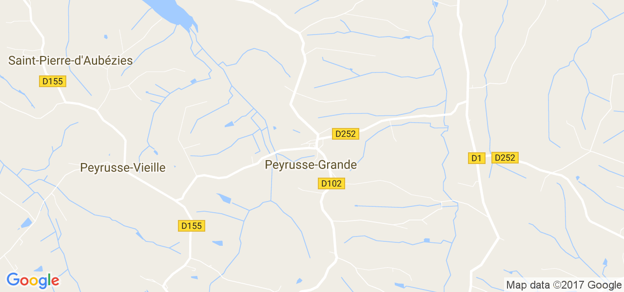 map de la ville de Peyrusse-Grande