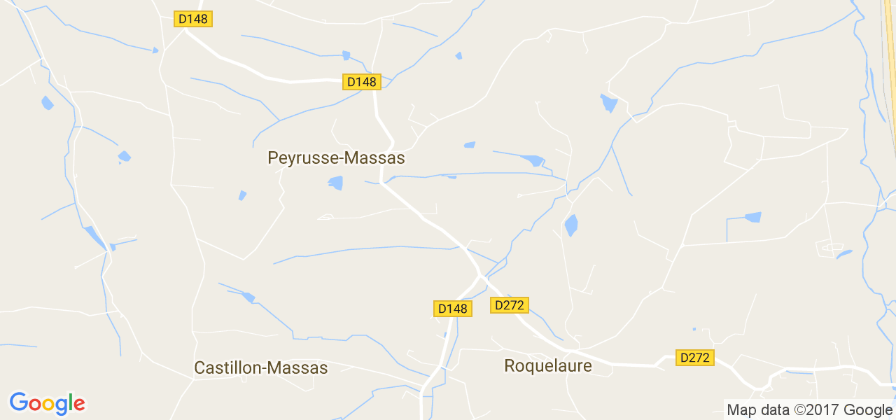 map de la ville de Peyrusse-Massas