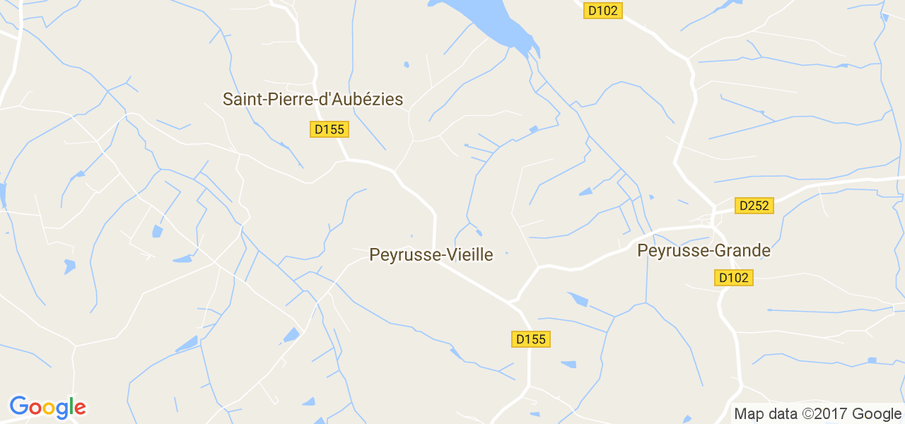 map de la ville de Peyrusse-Vieille