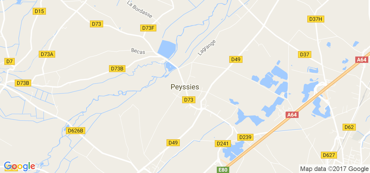 map de la ville de Peyssies