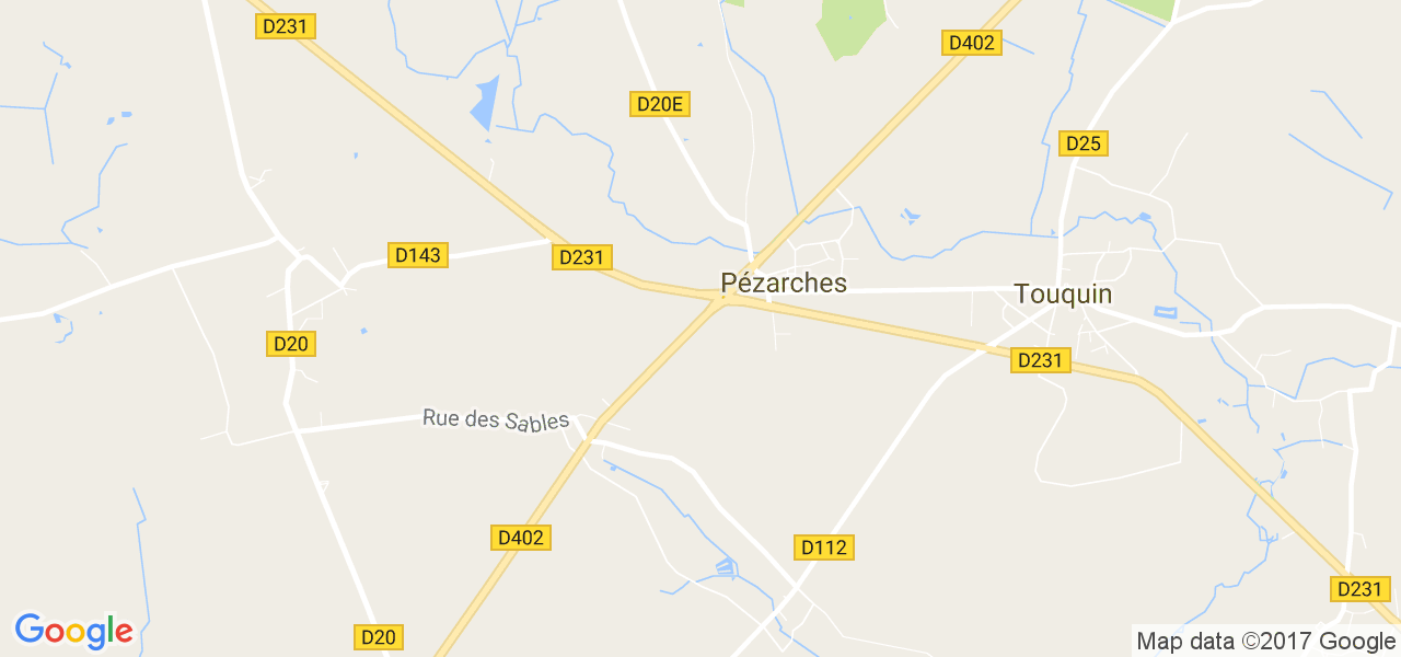 map de la ville de Pézarches