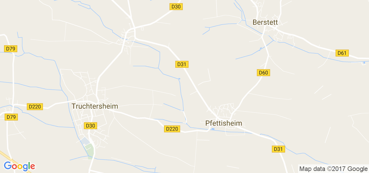 map de la ville de Pfettisheim