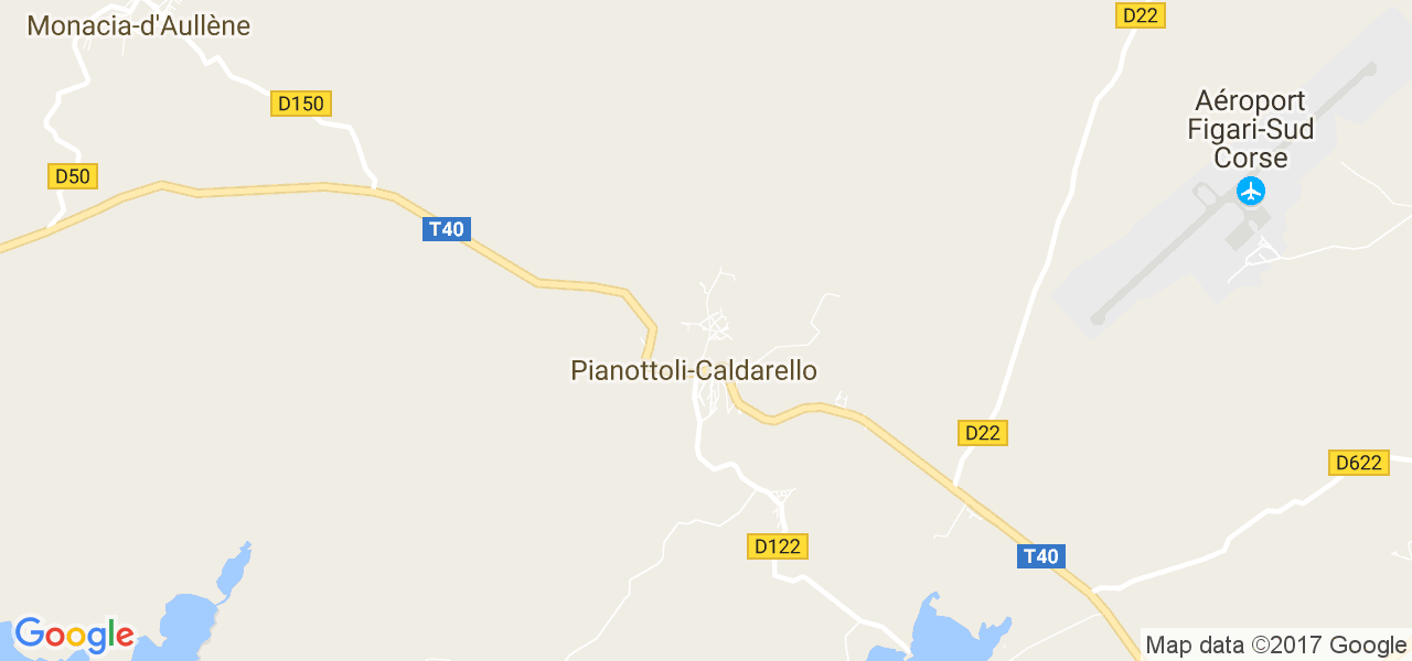 map de la ville de Pianottoli-Caldarello