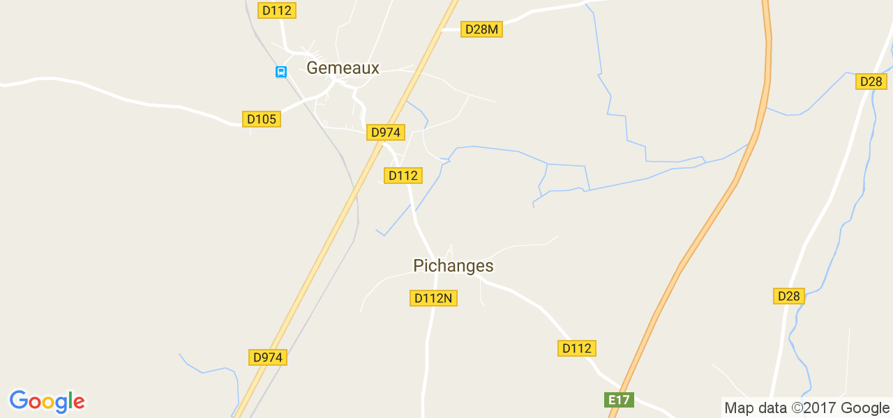 map de la ville de Pichanges