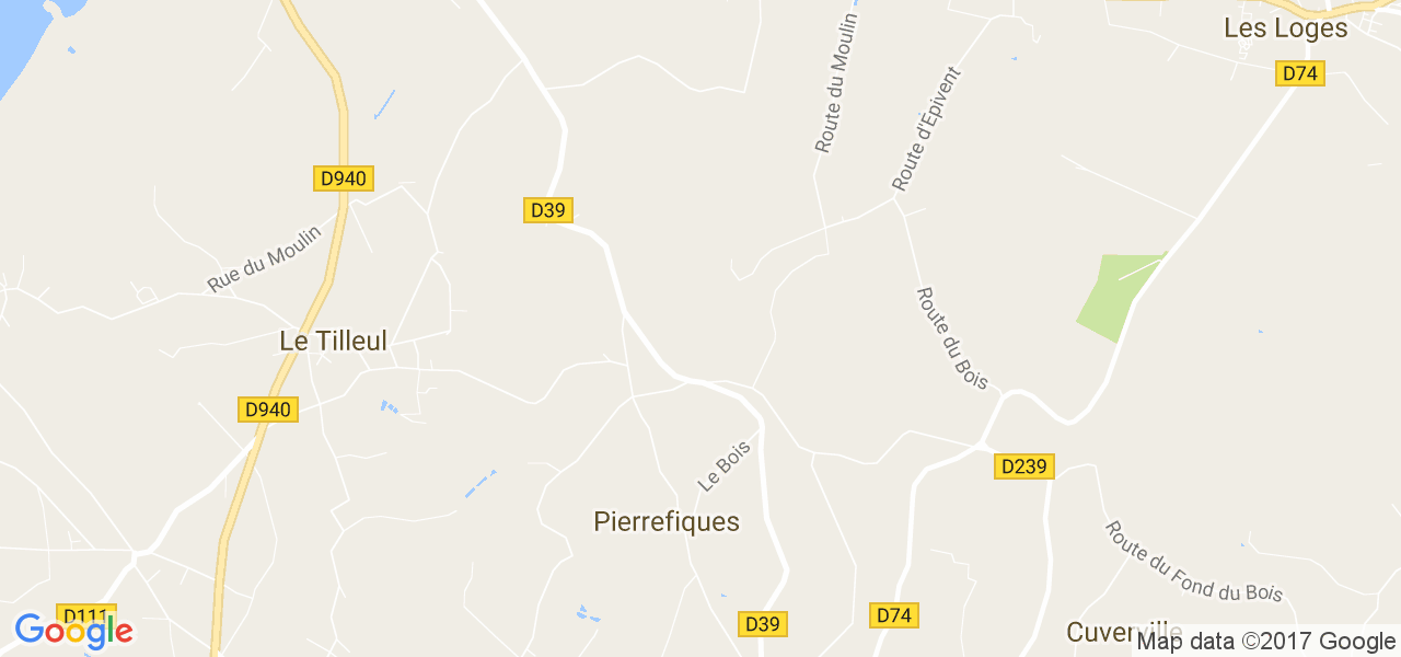 map de la ville de Pierrefiques