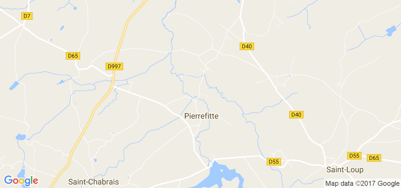 map de la ville de Pierrefitte