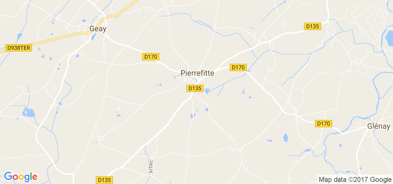 map de la ville de Pierrefitte