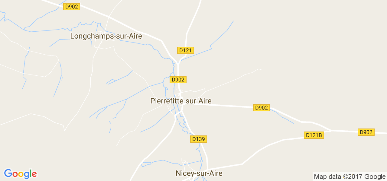 map de la ville de Pierrefitte-sur-Aire