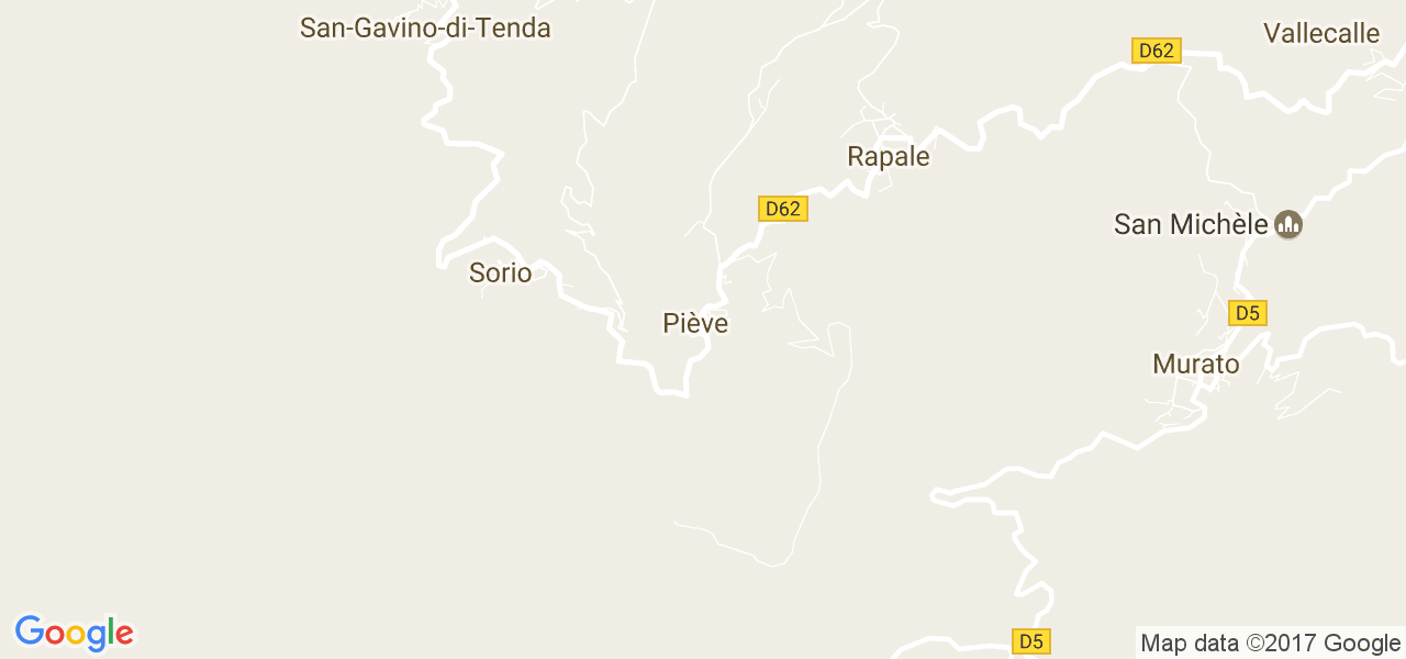 map de la ville de Piève