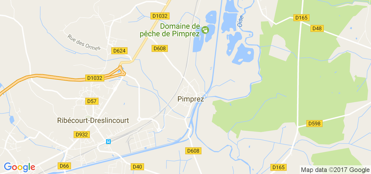map de la ville de Pimprez