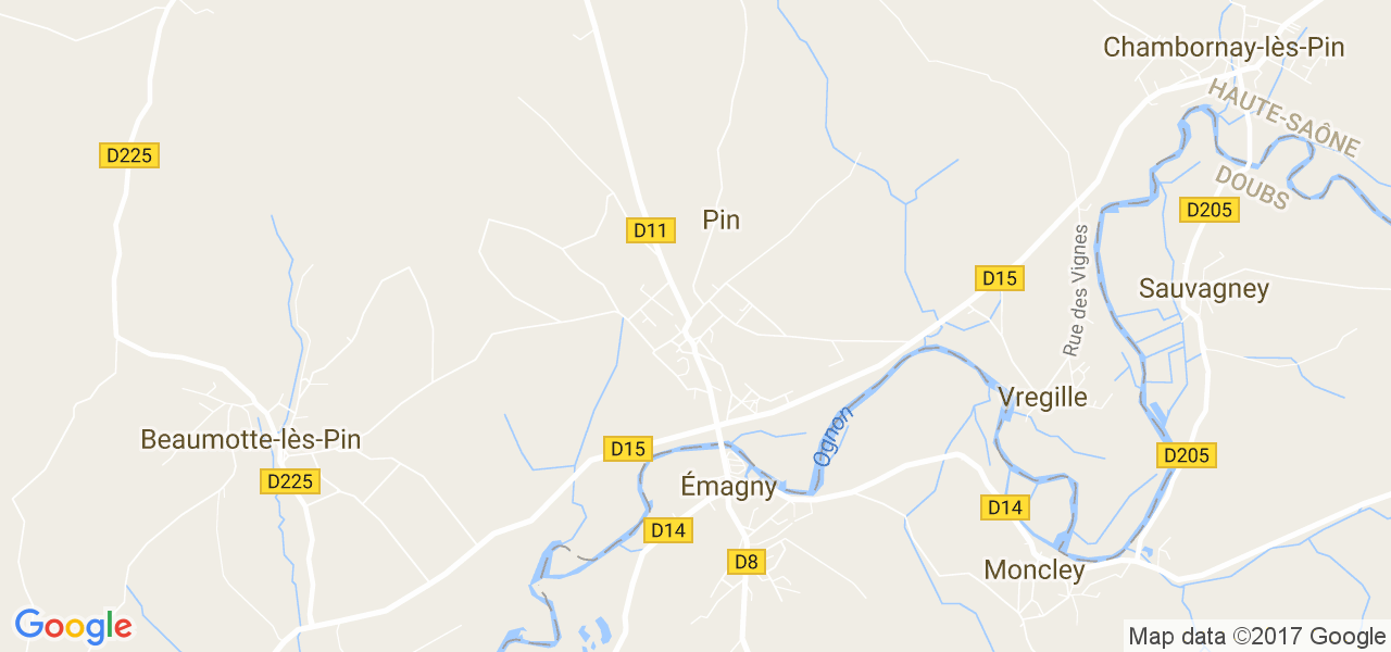 map de la ville de Pin