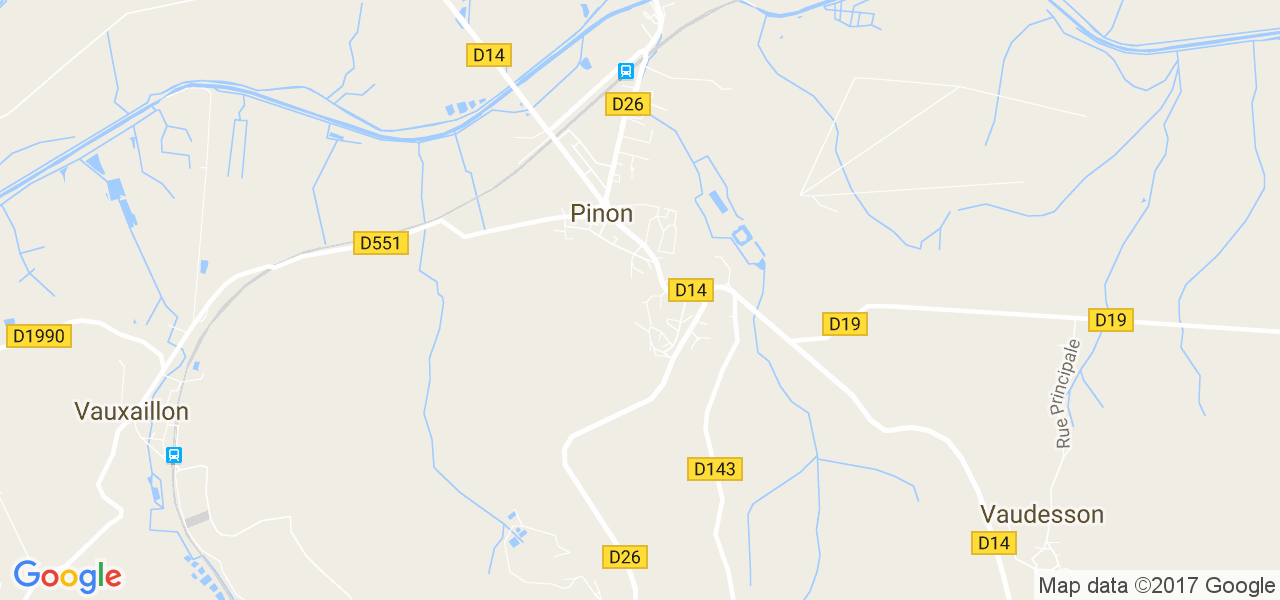 map de la ville de Pinon