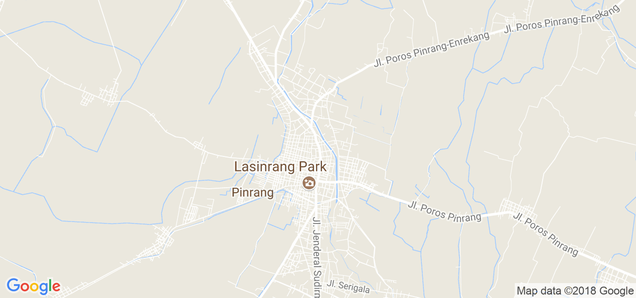 map of the city of Pinrang