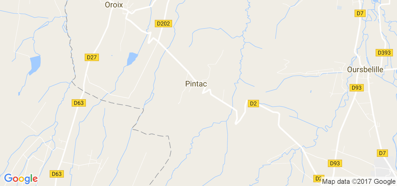 map de la ville de Pintac