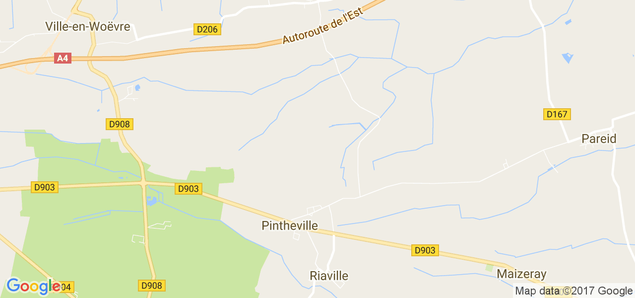 map de la ville de Pintheville