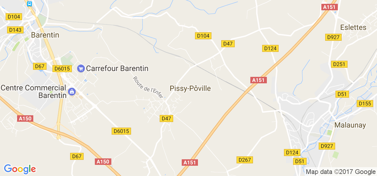 map de la ville de Pissy-Pôville