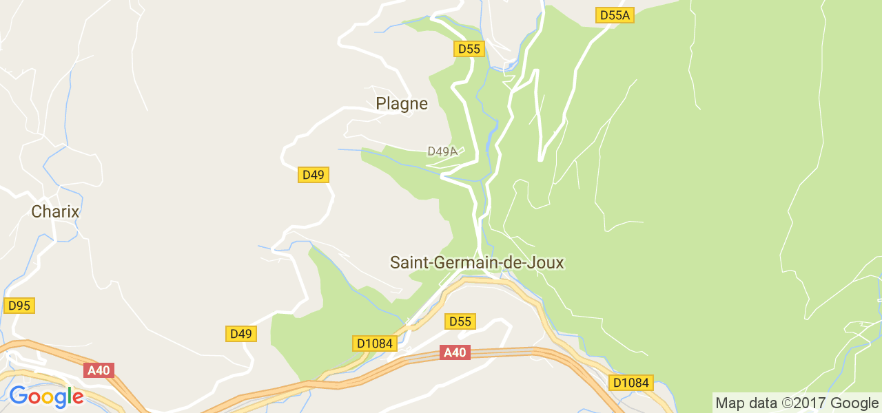 map de la ville de Plagne