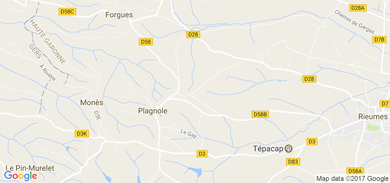 map de la ville de Plagnole