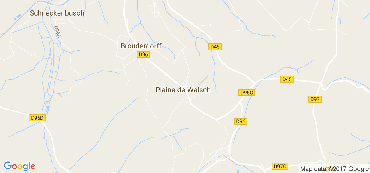 map de la ville de Plaine-de-Walsch