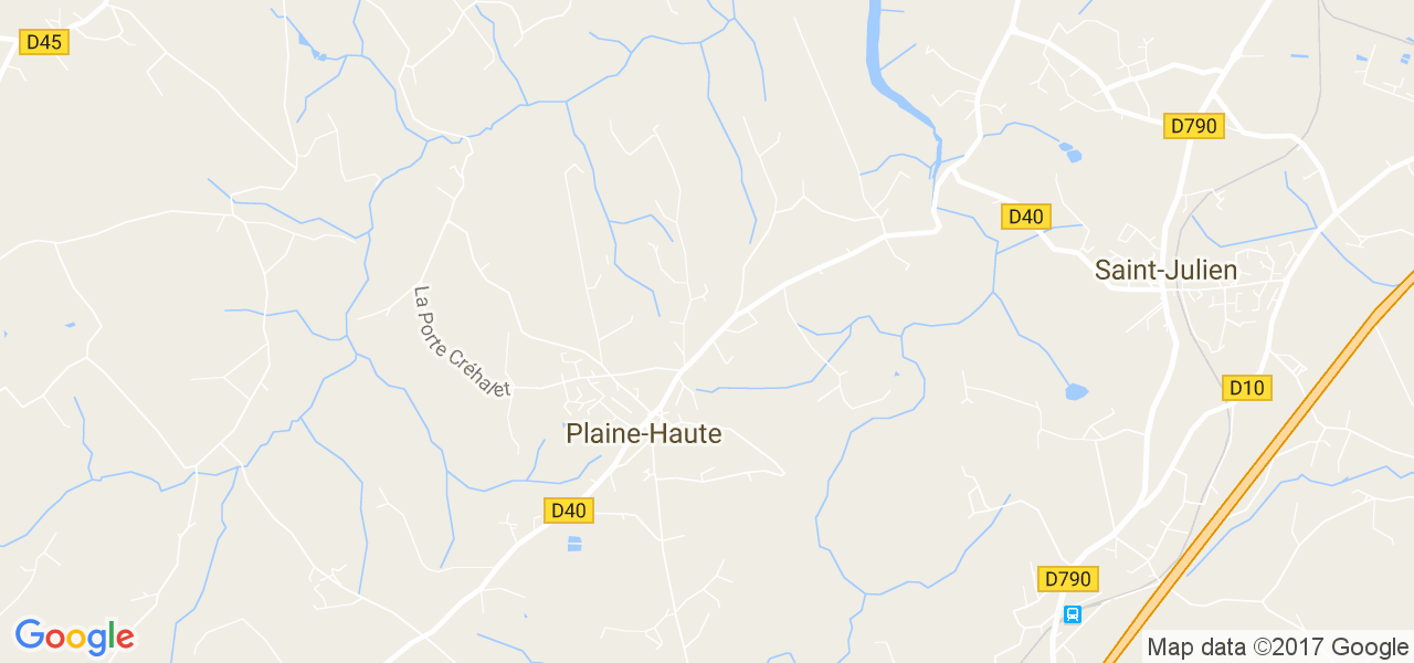 map de la ville de Plaine-Haute