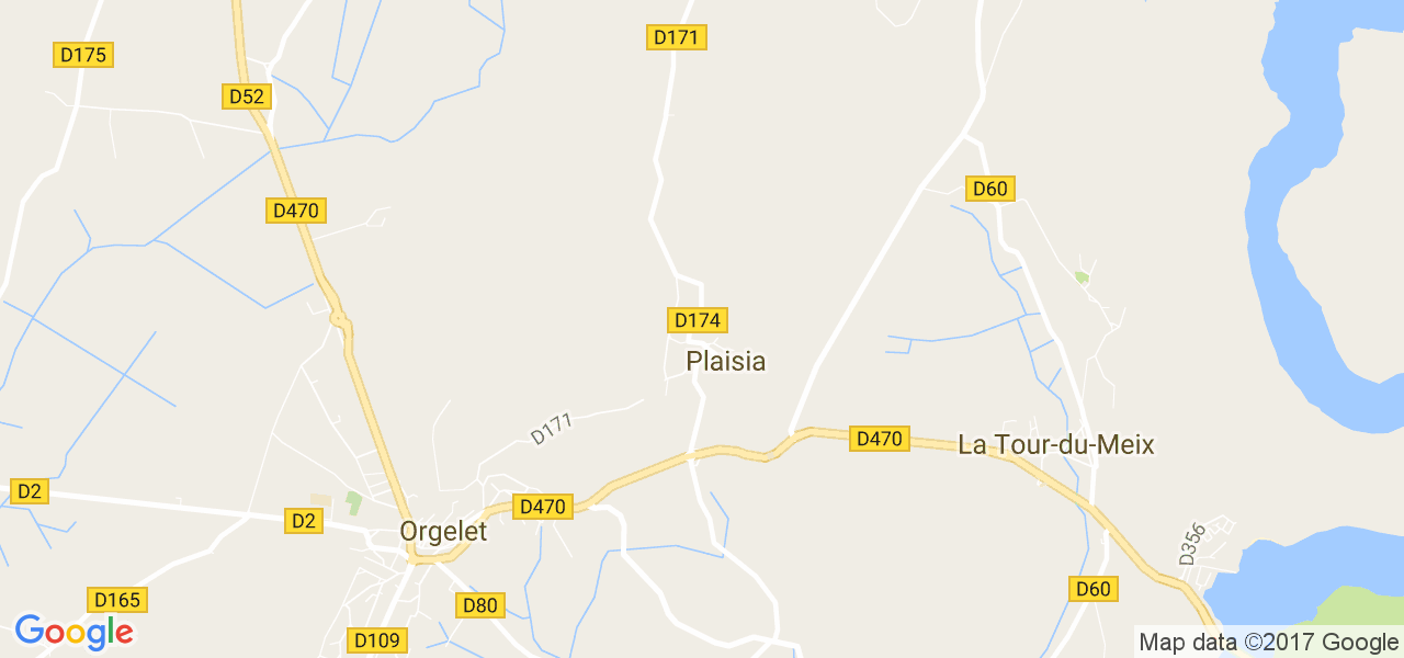 map de la ville de Plaisia