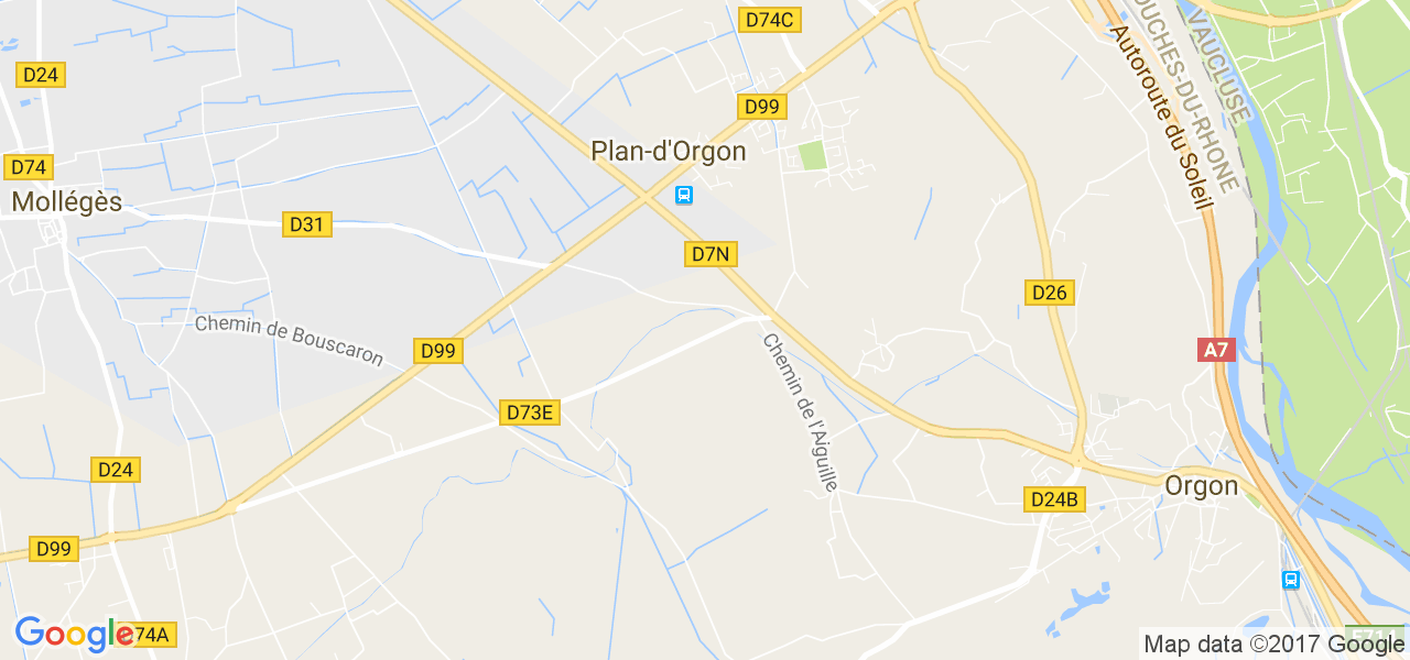 map de la ville de Plan-d'Orgon