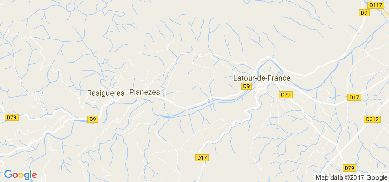 map de la ville de Planèzes