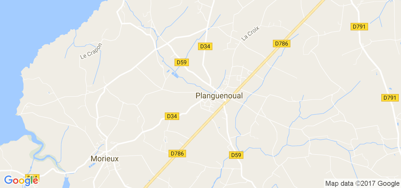 map de la ville de Planguenoual