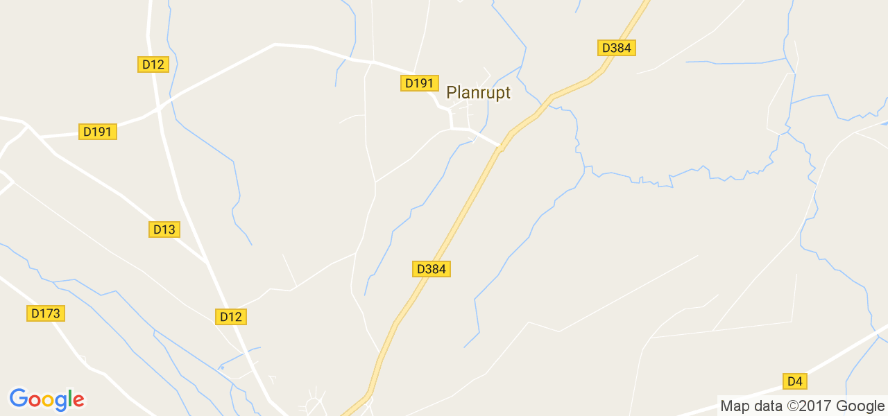 map de la ville de Planrupt