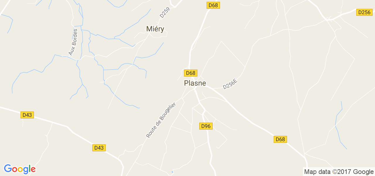 map de la ville de Plasne