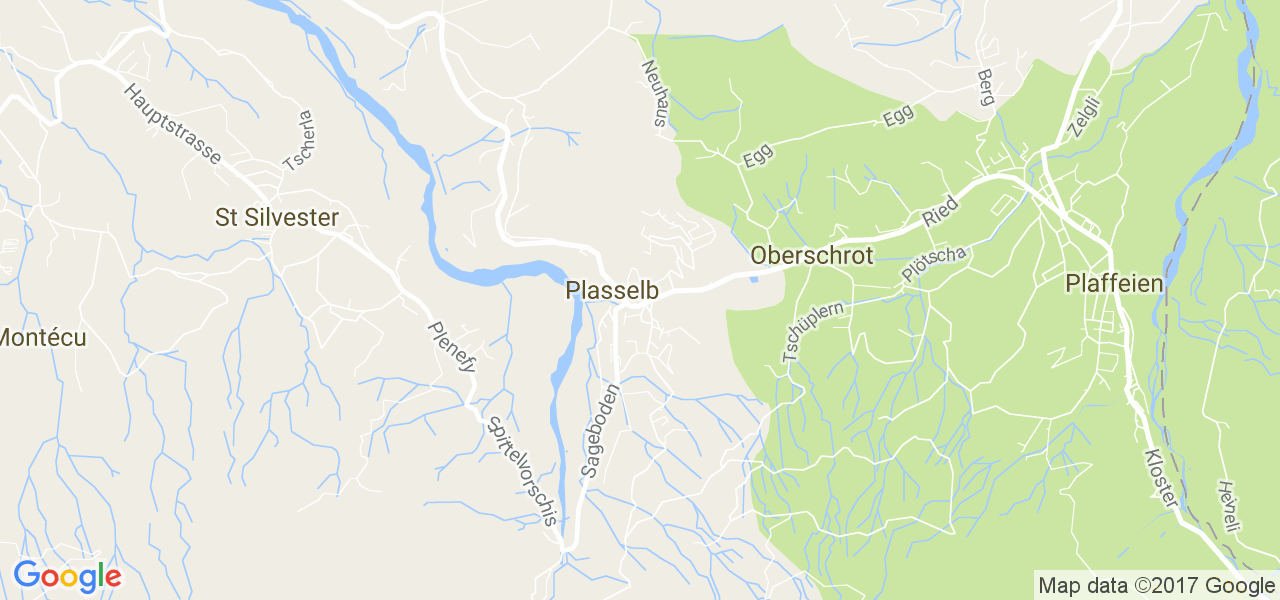 map de la ville de Plasselb