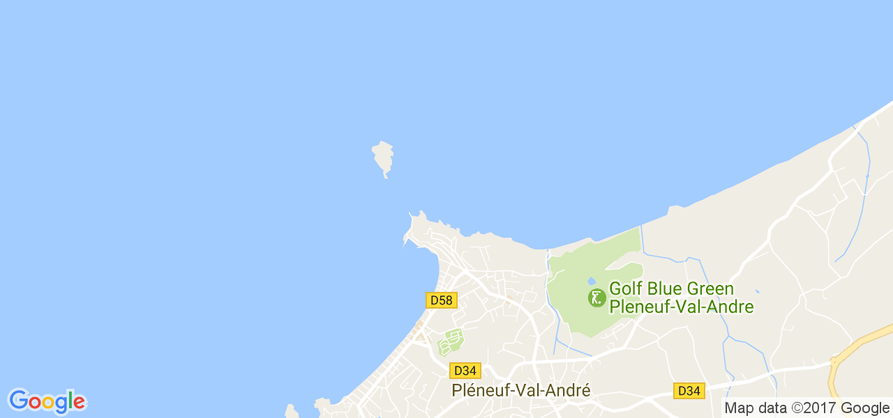 map de la ville de Pléneuf-Val-André