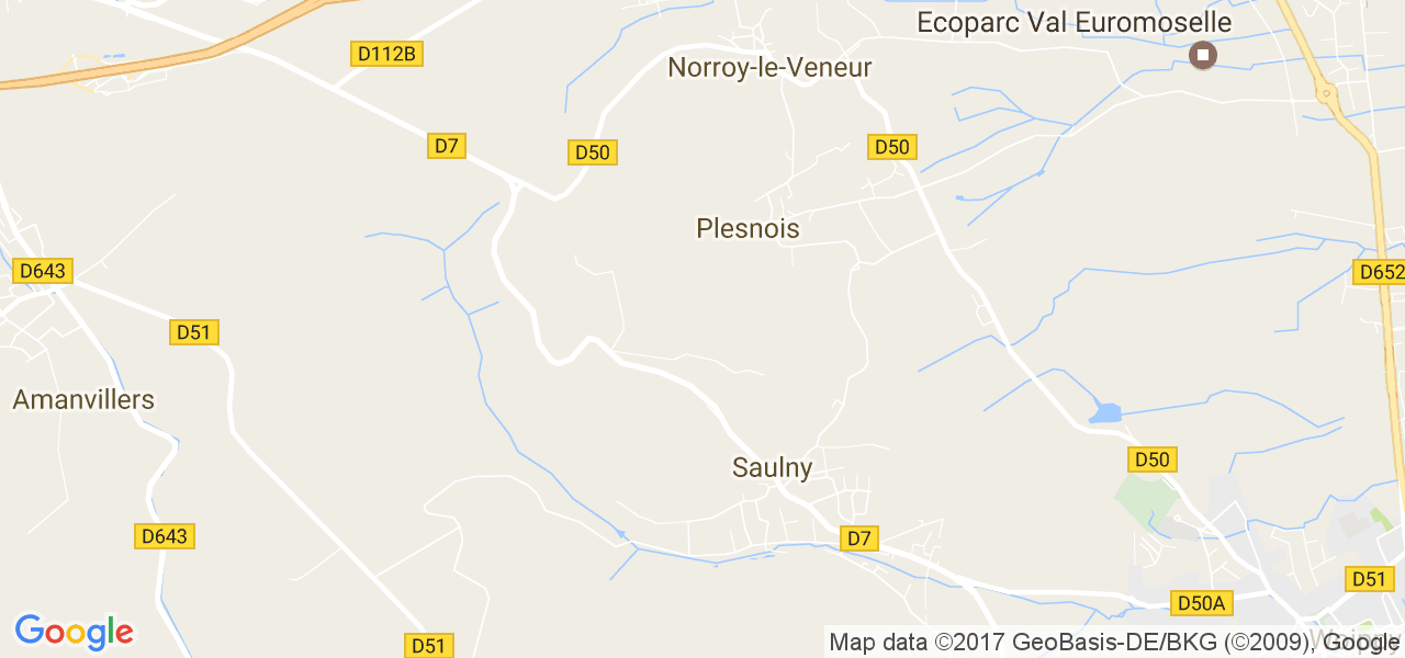 map de la ville de Plesnois