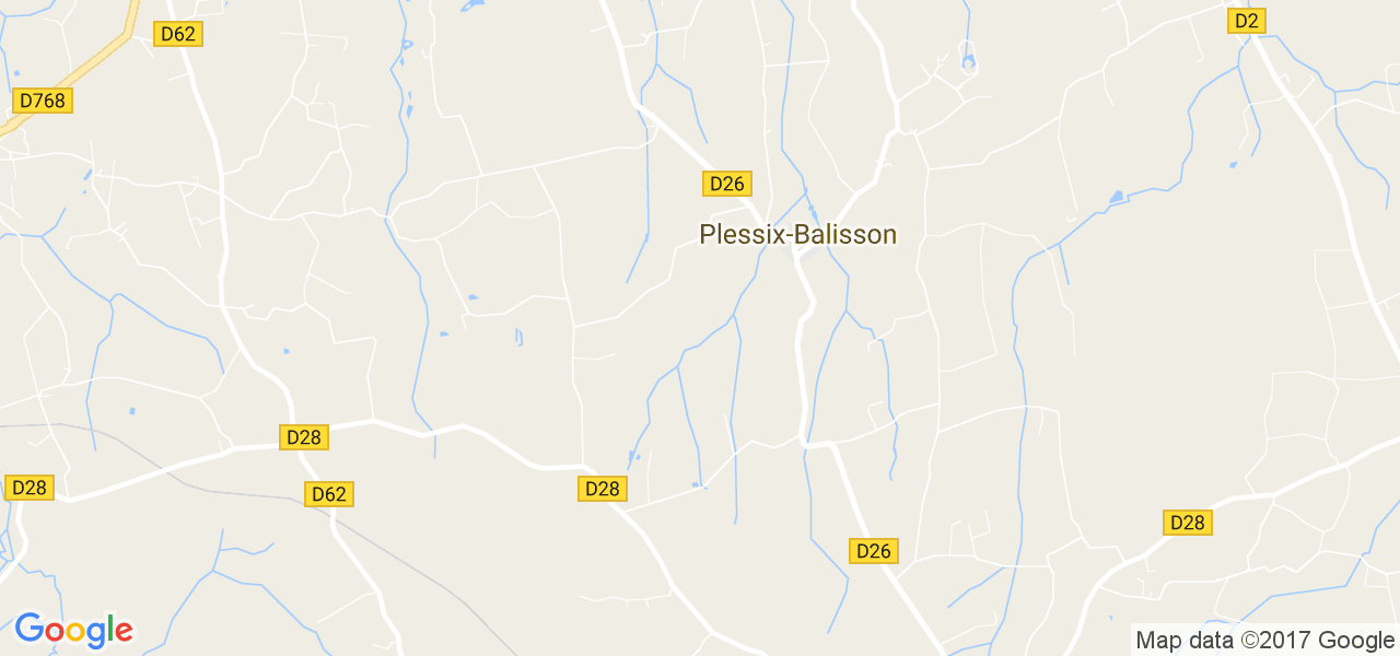 map de la ville de Plessix-Balisson