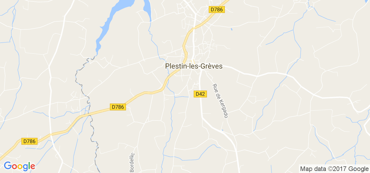 map de la ville de Plestin-les-Grèves