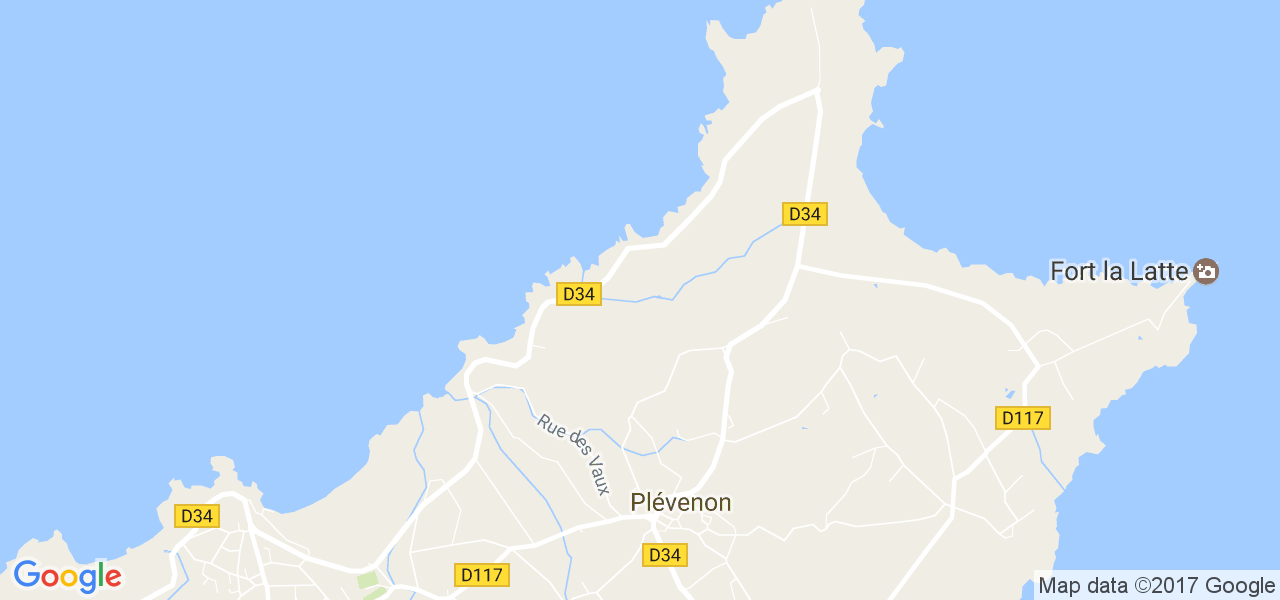 map de la ville de Plévenon