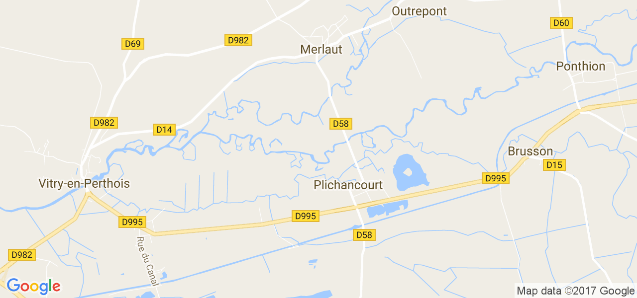 map de la ville de Plichancourt