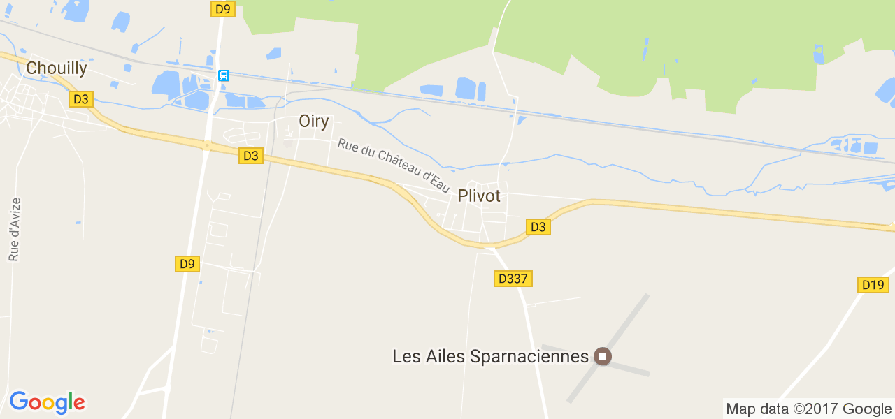 map de la ville de Plivot