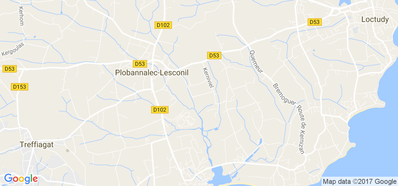 map de la ville de Plobannalec-Lesconil